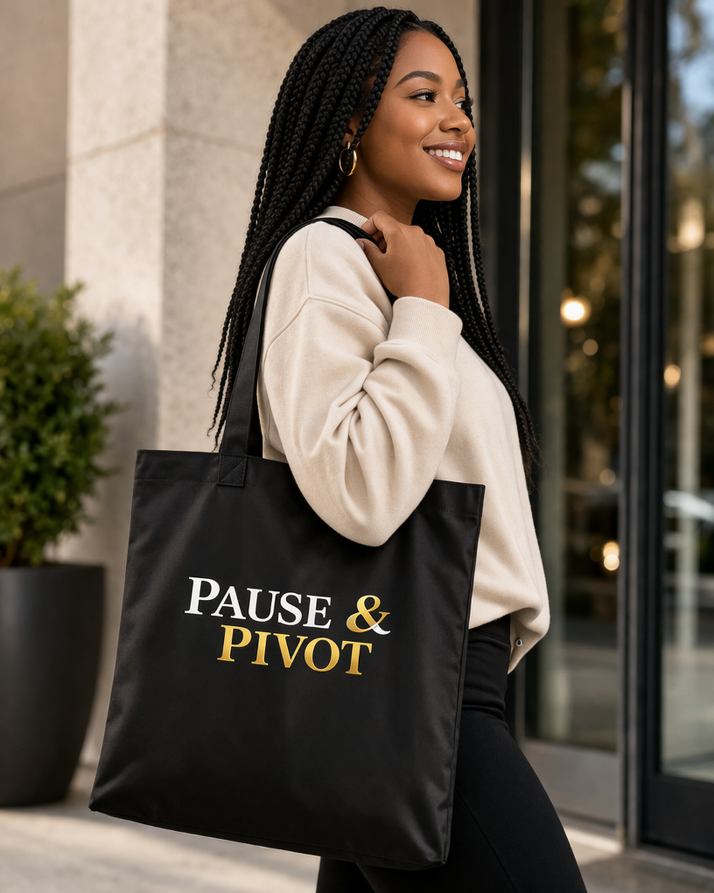 Pause & Pivot Tote Bag